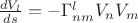 $\frac{dV_l}{ds}=-\Gamma_{nm}^{l}V_nV_m$