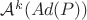 $\mathcal A^k(Ad(P))$ $\mathcal A^k(Ad(P))$