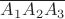 $\overline{A_1A_2A_3}$