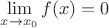 $\lim\limits_{ x\to x_0} f(x) = 0$