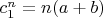 $c_1^n=n(a+b)$