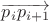 $\overrightarrow{p_{i}p_{i+1}}$