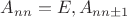 $A_{nn}=E, A_{n{n\pm1}}$