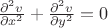 $\frac{\partial^2 v}{\partial x^2}+\frac{\partial^2 v}{\partial y^2}=0$