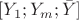 $[Y_1;Y_m;\bar{Y}]$