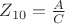 $ Z_{10}=\frac{A}{C}$