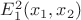 $E_1^2(x_1, x_2)$