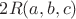 $2R(a,b,c)$