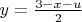 $y = \frac{3-x-u}{2}$