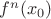 $f^n(x_0)$