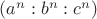 $(a^n : b^n : c^n)$