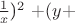 $\frac1x$)^2 $ +$(y+$