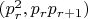 $(p^2_r,p_rp_{r+1})$