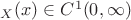 $А_X(x) \in C^1(0,\infty)$