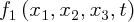 \large$f_{1}\left(x_{1}, x_{2}, x_{3}, t \right)$