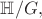 ${\Bbb H}/G, $