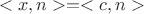 $$
<x,n> = <c,n>
$$
