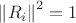 $\left\lVert R_i \right\rVert^2 =1$