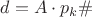 $d=A\cdot p_k\#$