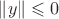$\|y\|\leqslant 0$