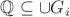 $\mathbb Q \subseteq \cup G_i$