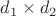 $d_1\times d_2$