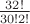 $\frac{32!}{30!2!}$