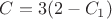 $C=3(2-C_1)$