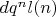 $dq^nl(n)$
