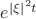 $e^{|\xi|^2t}$