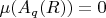 \mu(A_{q}(R) ) = 0