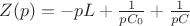 $Z(p)=-pL+\frac {1} {pC_0} +\frac {1} {pC}$