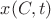 $x(C,t)$