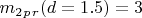 $ m_2_p_r (d=1.5)=3 $