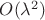 $O(\lambda^2)$