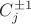 $C_j^{\pm 1}$ $C_j^{\pm 1}$