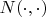 $N(\cdot,\cdot)$