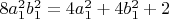 $8a_1^2b_1^2=4a_1^2+4b_1^2+2$