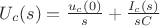$U_c(s) = \frac{u_c(0)}{s}+\frac{I_c(s)}{sC}$