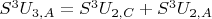 $S^3U_{3,A}=S^3U_{2,C}+S^3U_{2,A}$