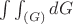 $\int\int_{(G)}dG$