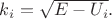 $k_i=\sqrt{E-U_i}.$