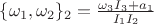 $\{\omega_1,\omega_2\}_2=\frac{\omega_3{I_3}+a_1}{I_1{I_2}}$