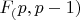 $F_(p, p-1)}$