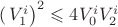 $(\left V_1^i\right)^2\leqslant 4V_0^iV_2^i$