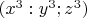 $(x^3:y^3;z^3)$