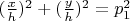$(\frac {x}{h}) ^2 + (\frac {y}{h}) ^2 = p_1^2$