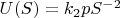 $U(S)=k_2pS^{-2}$
