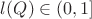 $l(Q) \in (0, 1]$