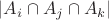 $|A_i \cap A_j \cap A_k|$